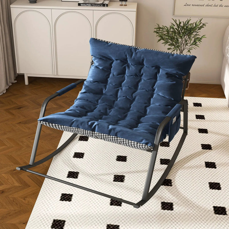 Rocking Chair With Storage, Cushions & Armrests by HouseOfZazla