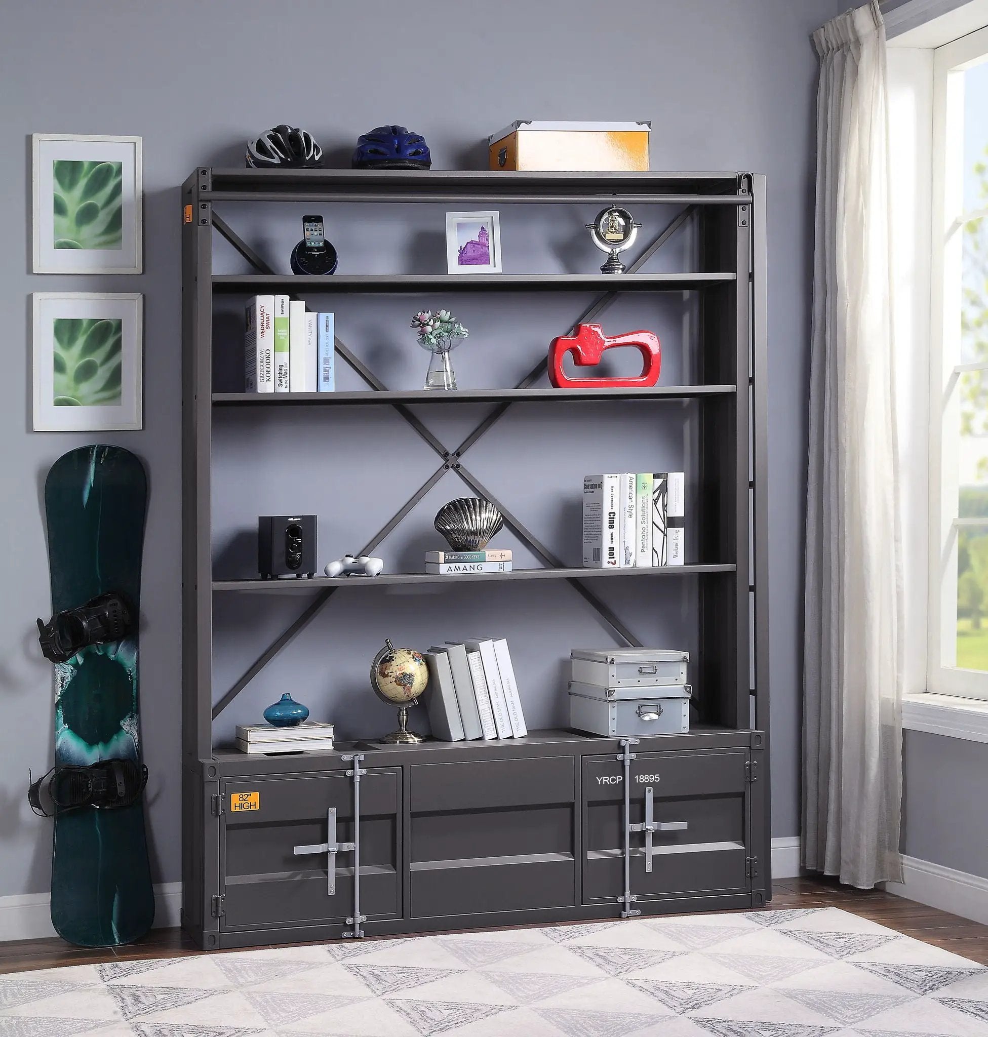 Cargo - Bookshelf & Ladder by Unique Piece Furniture