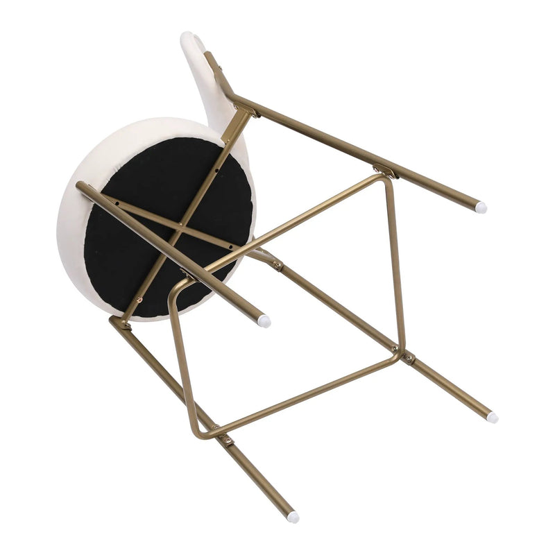 29'' Upholstered Velvet Bar Stools with Backrest & Footrest - Set of 2 by HouseOfZazla