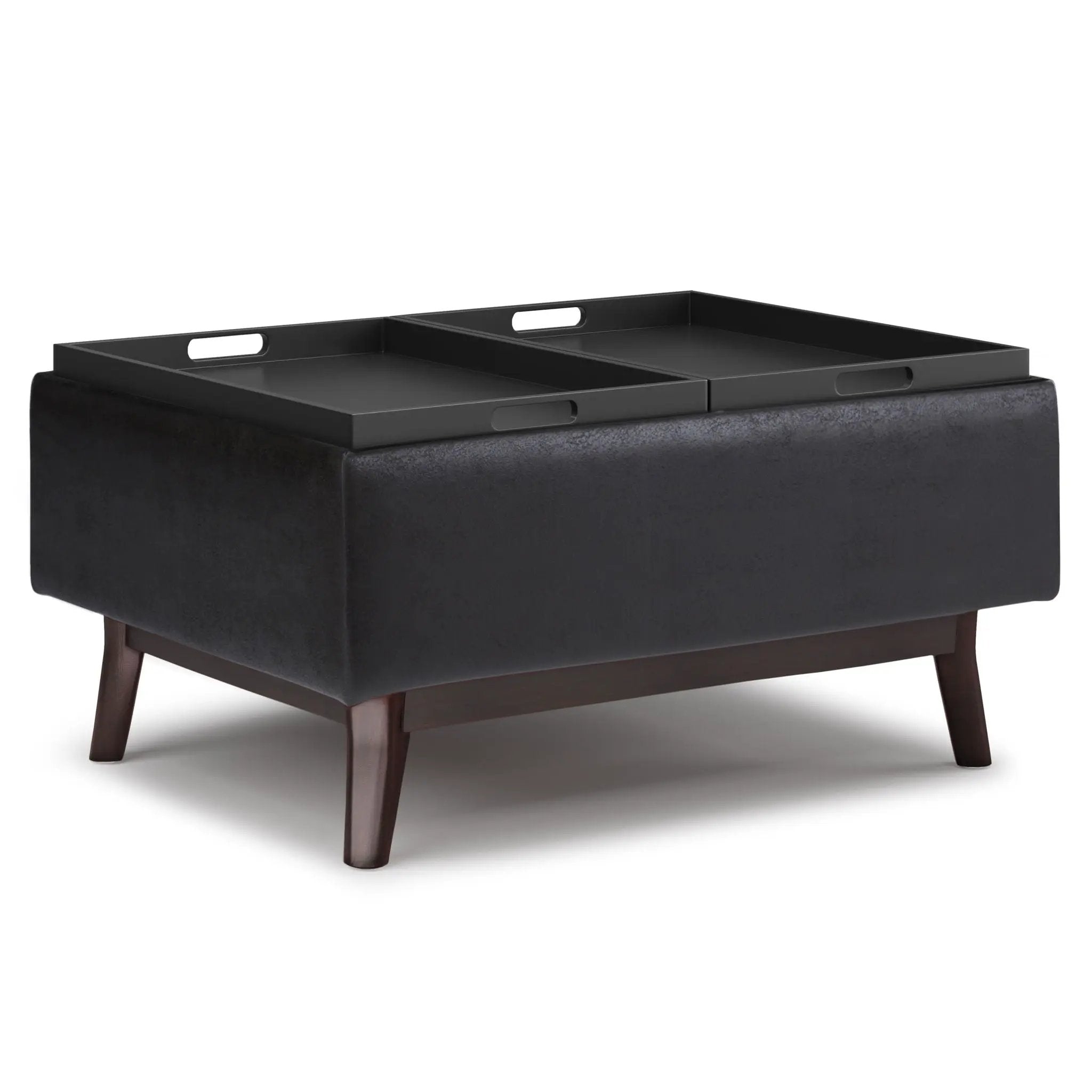 Owen - Tray Top Small Coffee Table Upholstered Storage Ottoman by Unique Piece Furniture