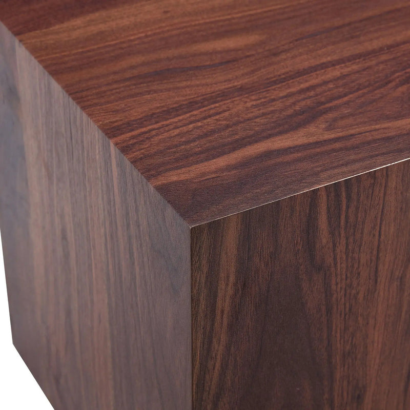 Luxurious Wood Grain Coffee Table Elegant Design For Living Room - Walnut by Unique Piece Furniture