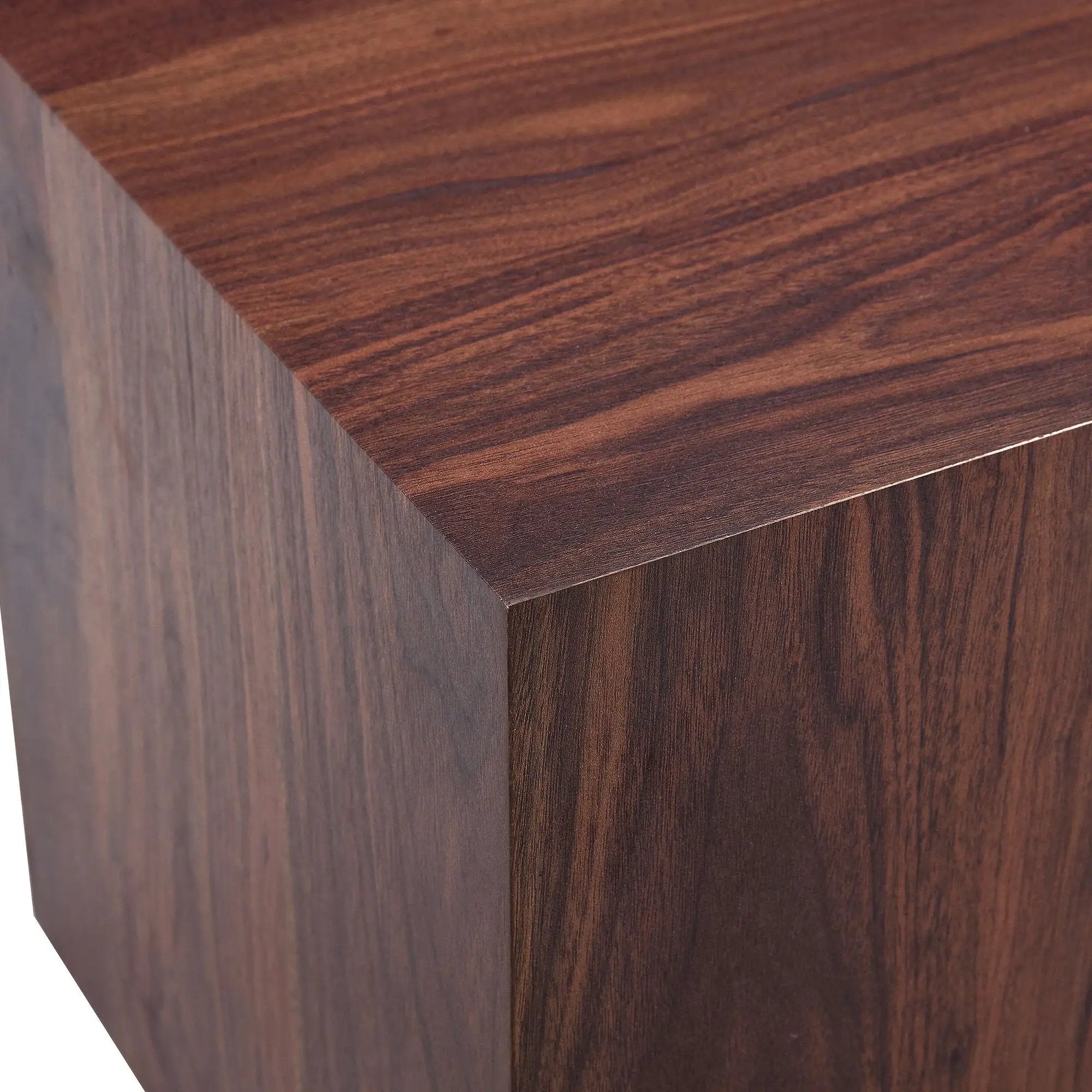 Luxurious Wood Grain Coffee Table Elegant Design For Living Room - Walnut by HouseOfZazla