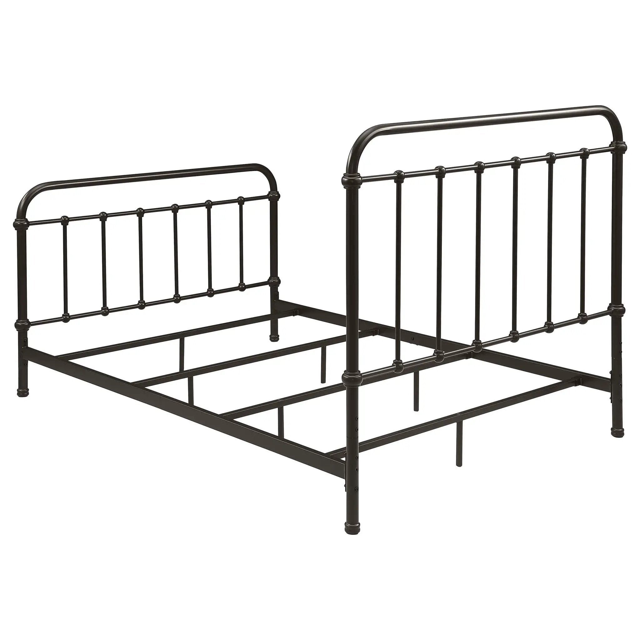 Livingston Metal Full Open Frame Bed Dark Bronze by Unique Piece Furniture