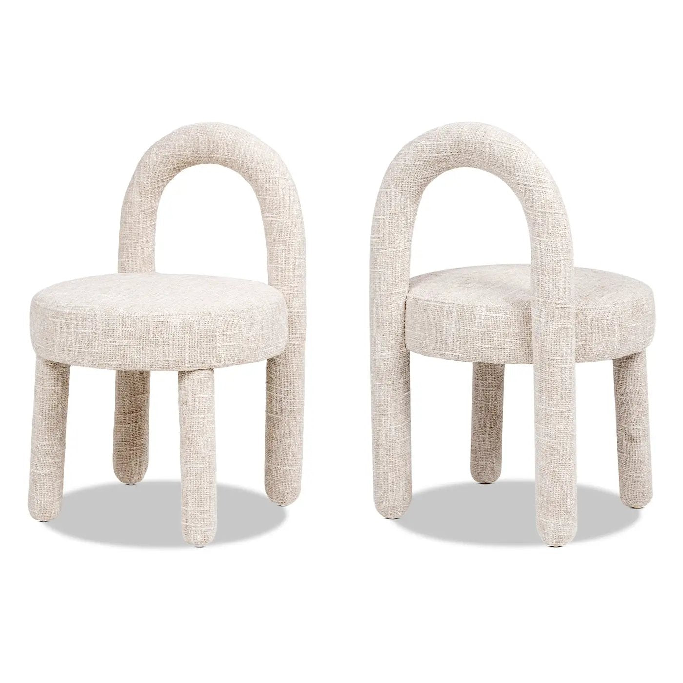 Penny Round Arched Fully Upholstered Dining Side Chair, Set of 2 by HouseOfZazla