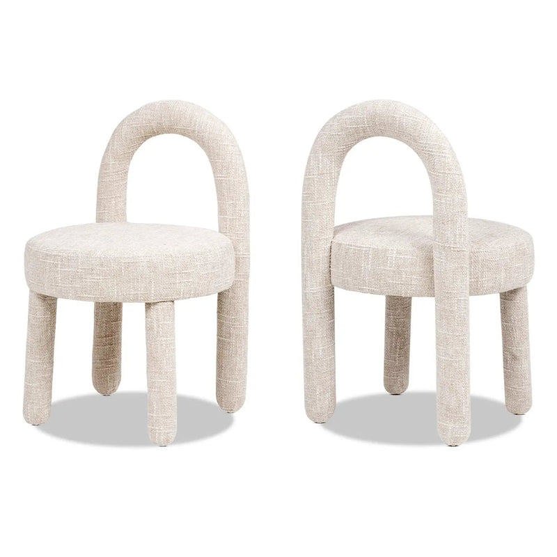 Penny Round Arched Fully Upholstered Dining Side Chair, Set of 2 by HouseOfZazla