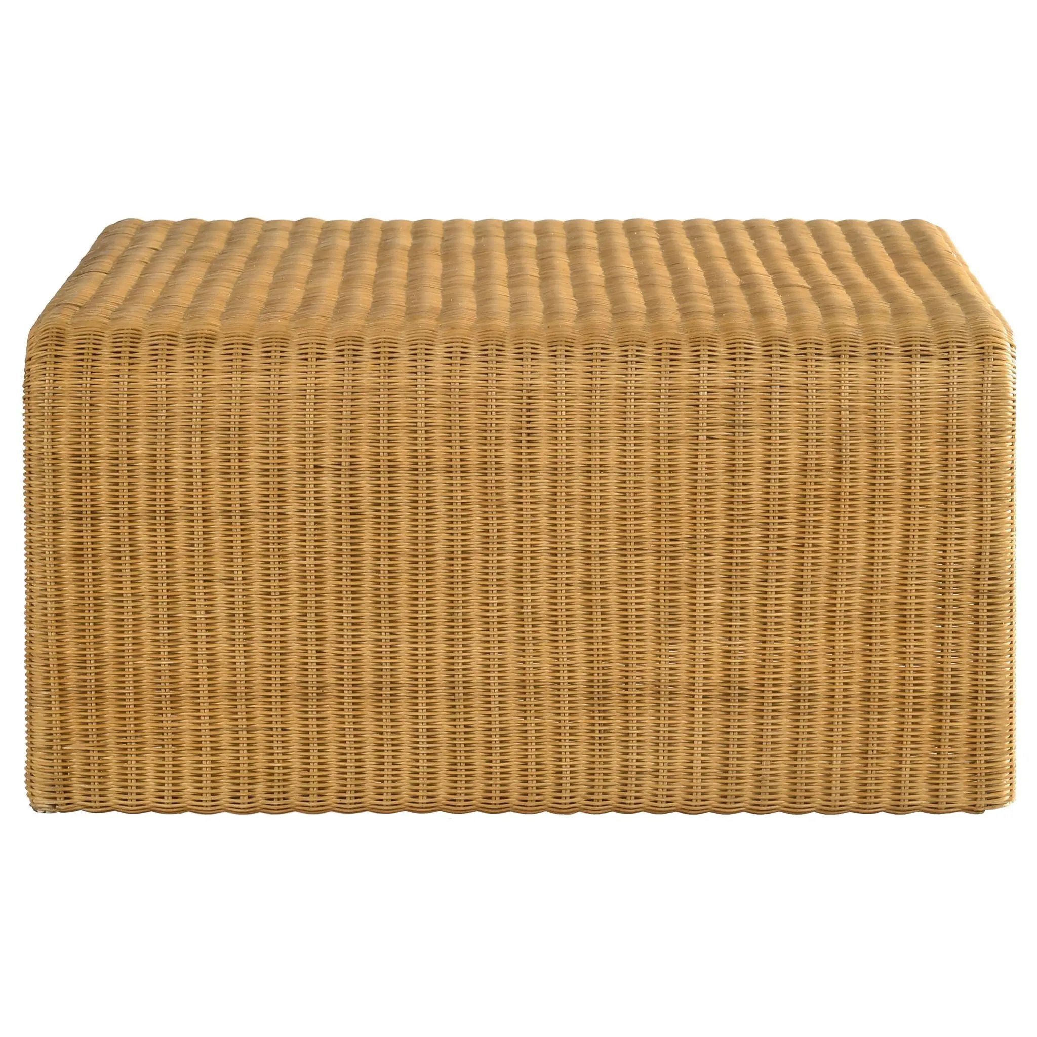Cahya Square Woven Rattan Coffee Table Natural by Unique Piece Furniture