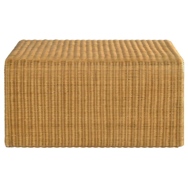 Cahya Square Woven Rattan Coffee Table Natural by Unique Piece Furniture