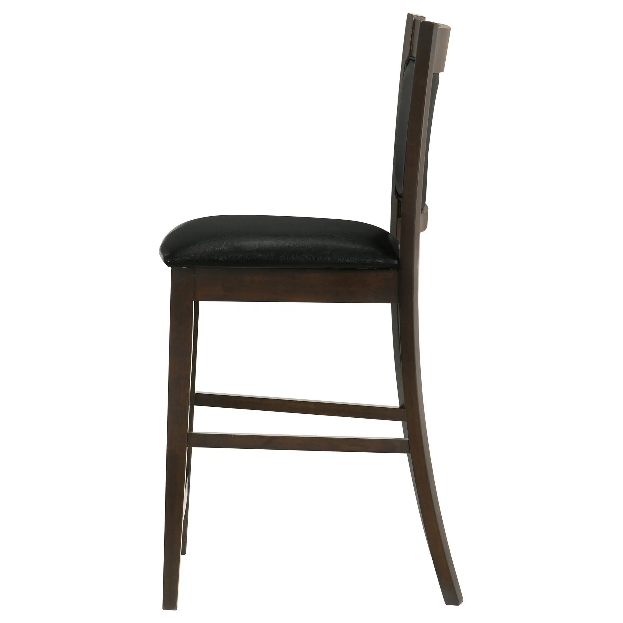 Jaden Upholstered Counter Chair Espresso (Set of 2) by Unique Piece Furniture