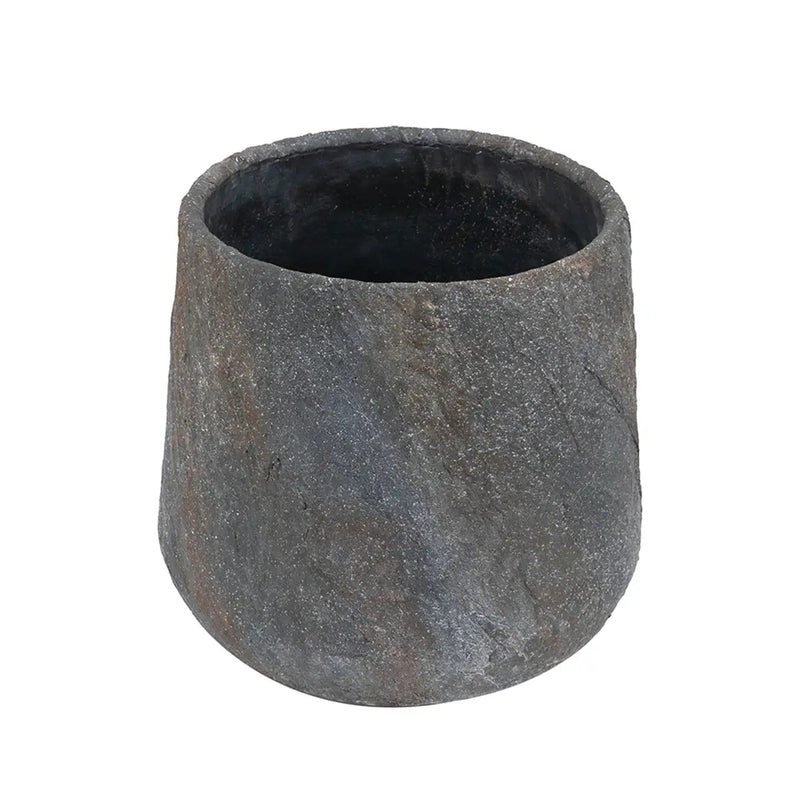 12.6x12.6x11.8" Cement Planter Small, Indoor Outdoor Garden Functional Decor by HouseOfZazla