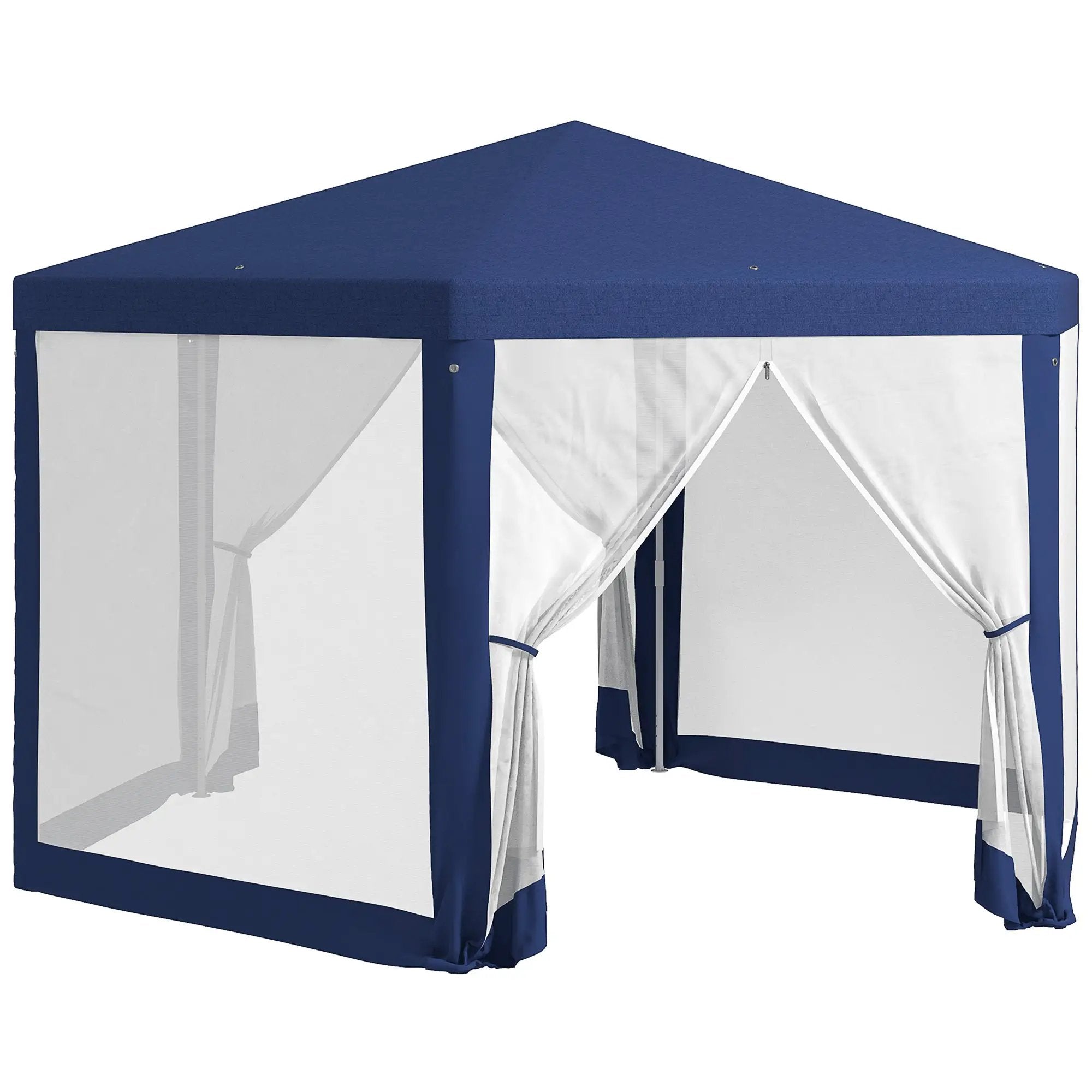 Outsunny 13' x 11' Outdoor Party Tent with Protective Mesh Sidewalls by HouseOfZazla