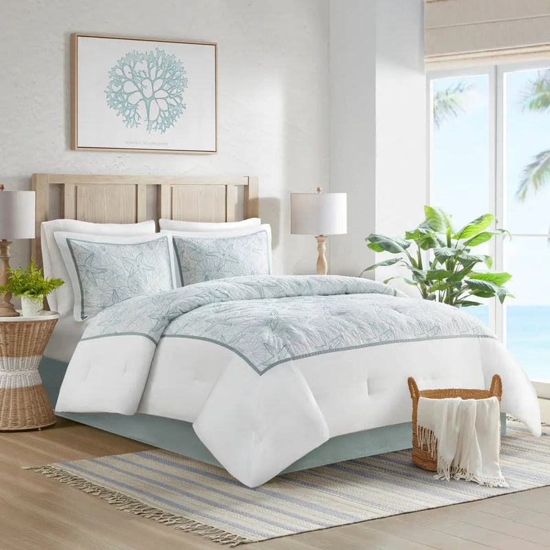 Comforter Set White King by HouseOfZazla