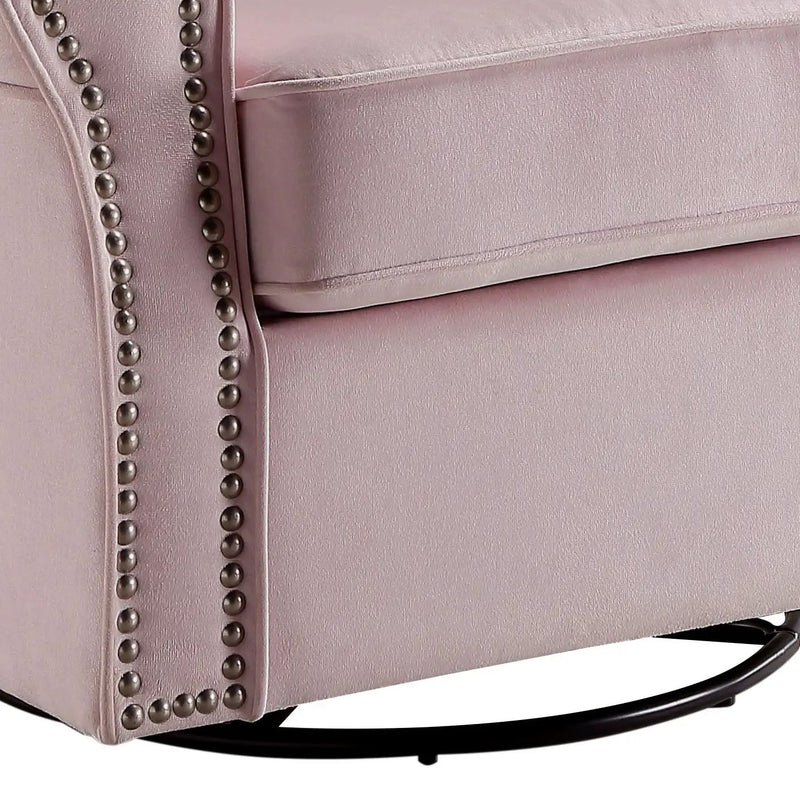 Tamaki - Glider Chair With Swivel - Pink by Unique Piece Furniture