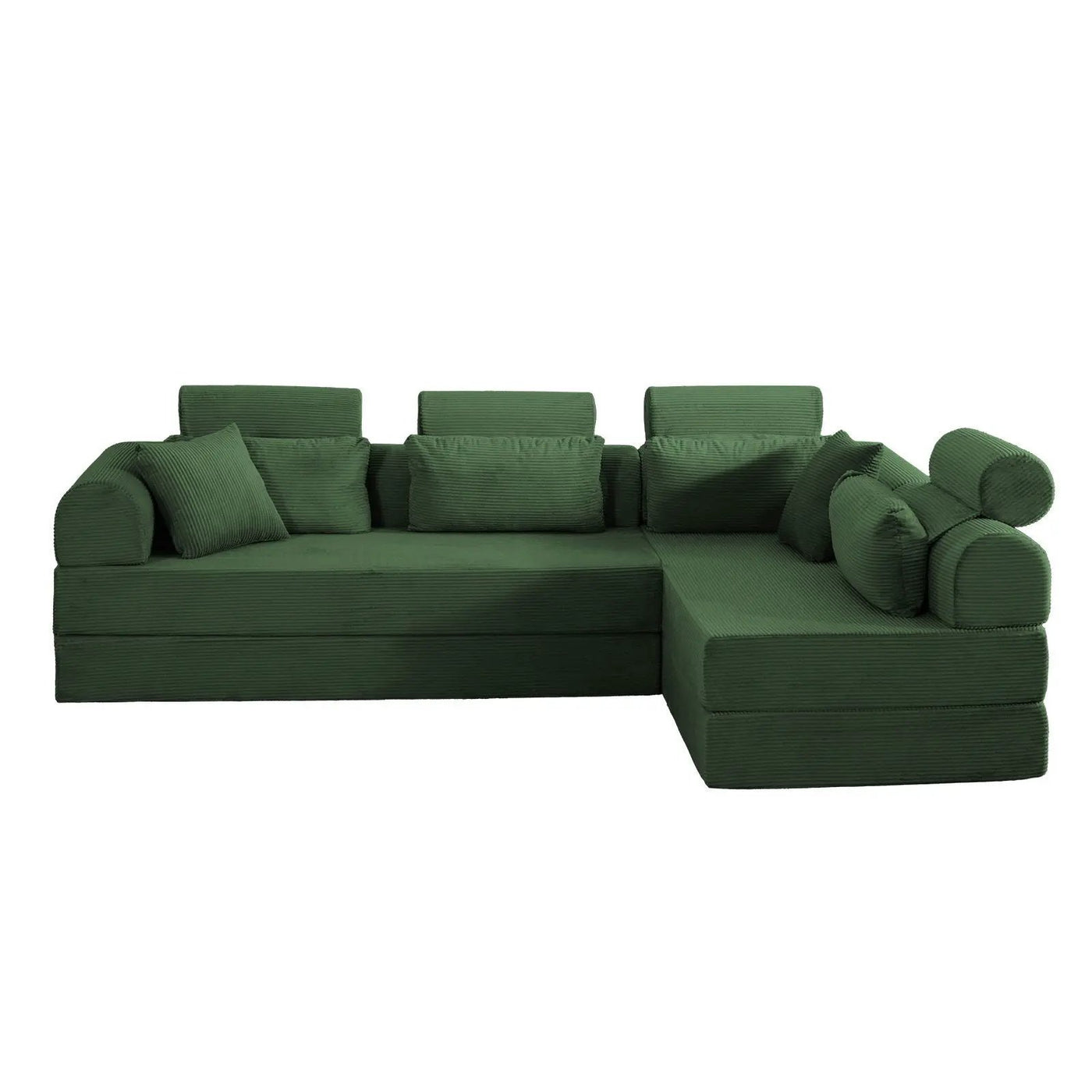 Modern L-Shape Modular Sectional Sofa, Compressed Design by HouseOfZazla