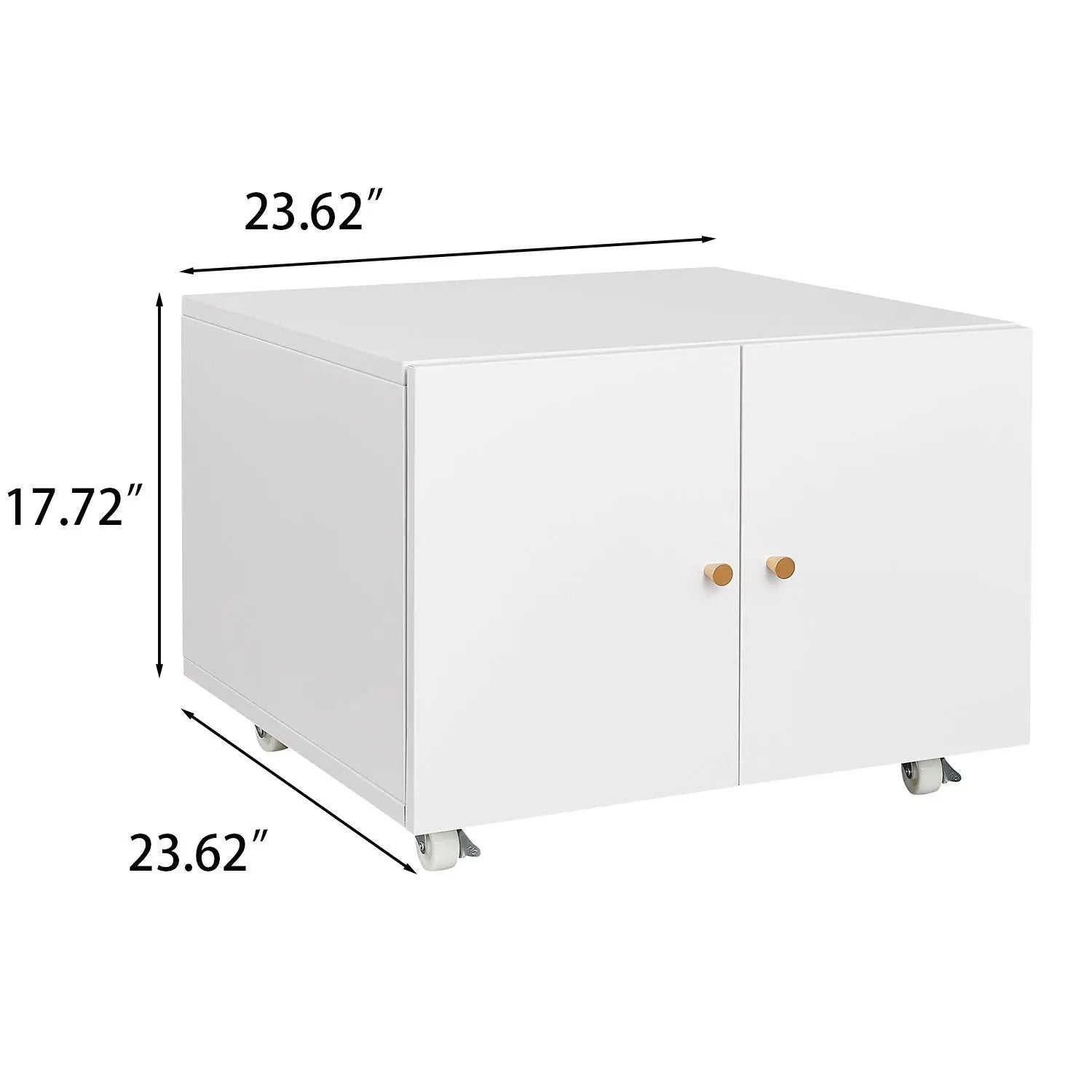Office Furniture Copier Cabinet 2 Door Steel Copier Stand Mobile Pedestal File Printer Stand by Unique Piece Furniture