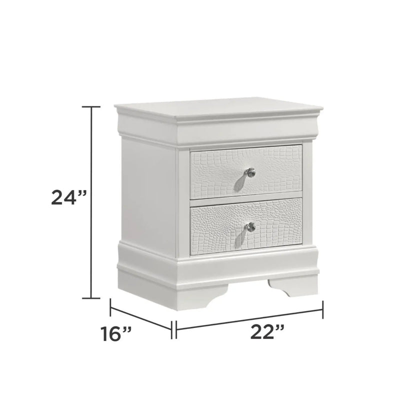Blaze - 2 Drawer Modern Nightstand by HouseOfZazla
