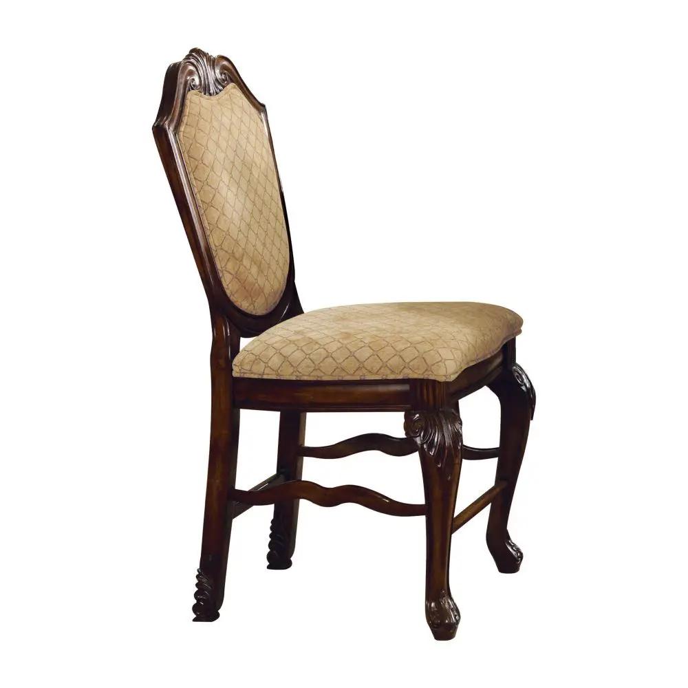 Chateau De Ville - Counter Height Chair (Set of 2) - Fabric & Espresso by Unique Piece Furniture