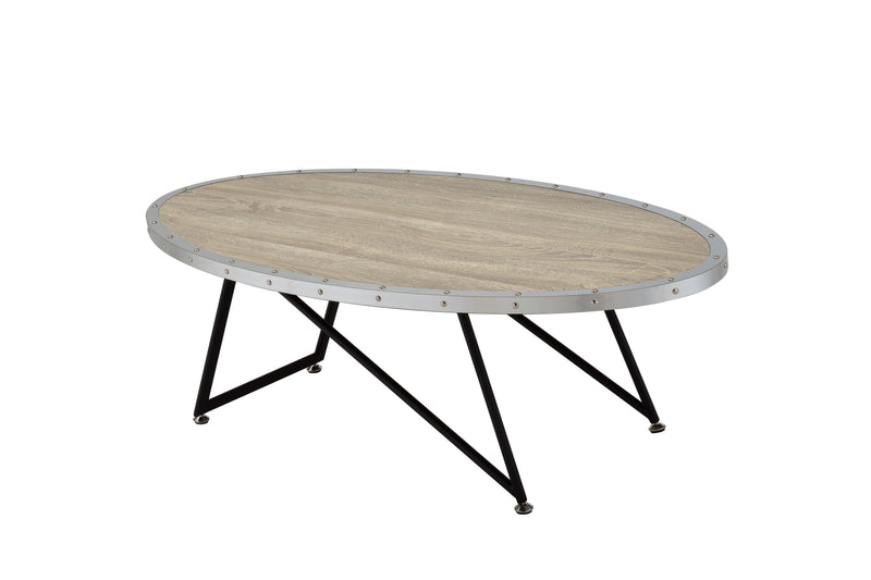 Allis Weathered Oval Coffee Table by HouseOfZazla