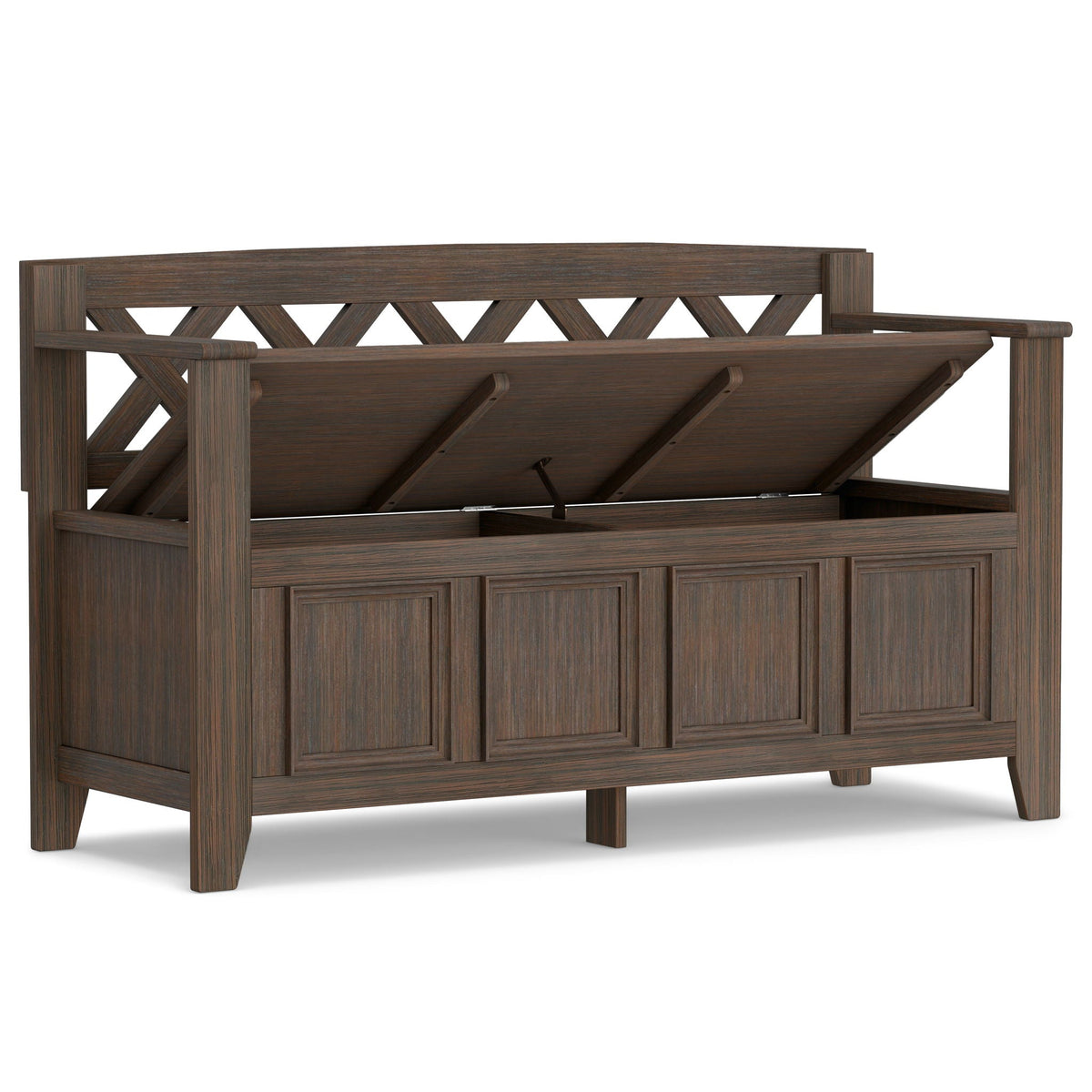Solid Wood Entryway Storage Bench with Lift-Top Storage - Amherst, photo 30 of 40