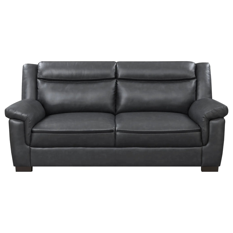 Arabella Upholstered Padded Arm Sofa Grey by Unique Piece Furniture