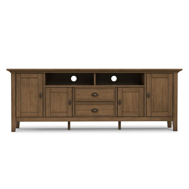 Redmond - TV Media Stand - Rustic Natural Aged Brown, photo 4 of 7