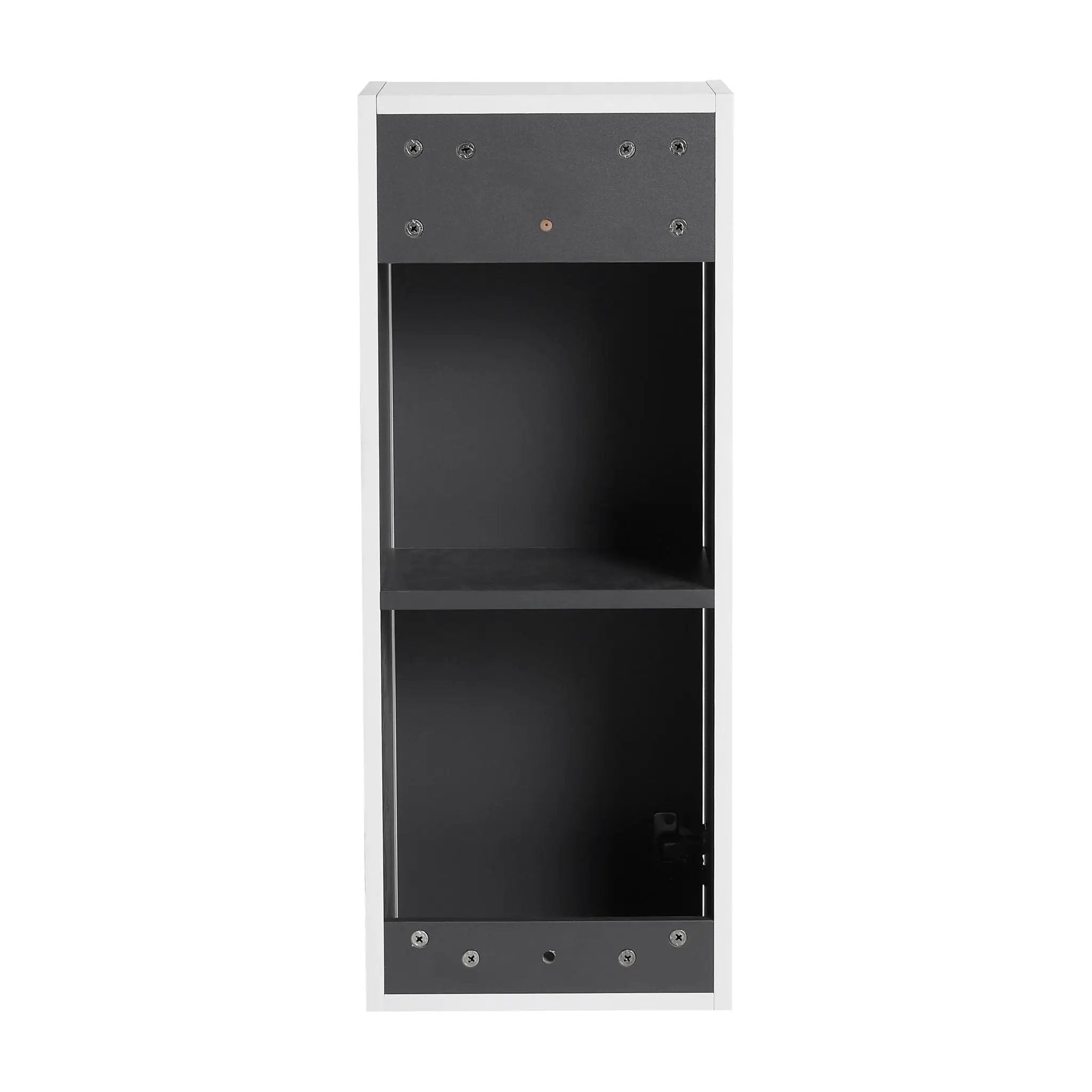 Wall Mounted Bathroom Vanity With Resin Sink And 2 Side Cabinet, 3 Soft Close Drawer - Brown Ebony by HouseOfZazla