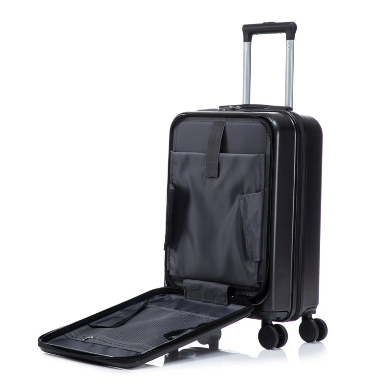 14' & 20' ABS Spinner Wheel Luggage Set with Cosmetic Case by HouseOfZazla