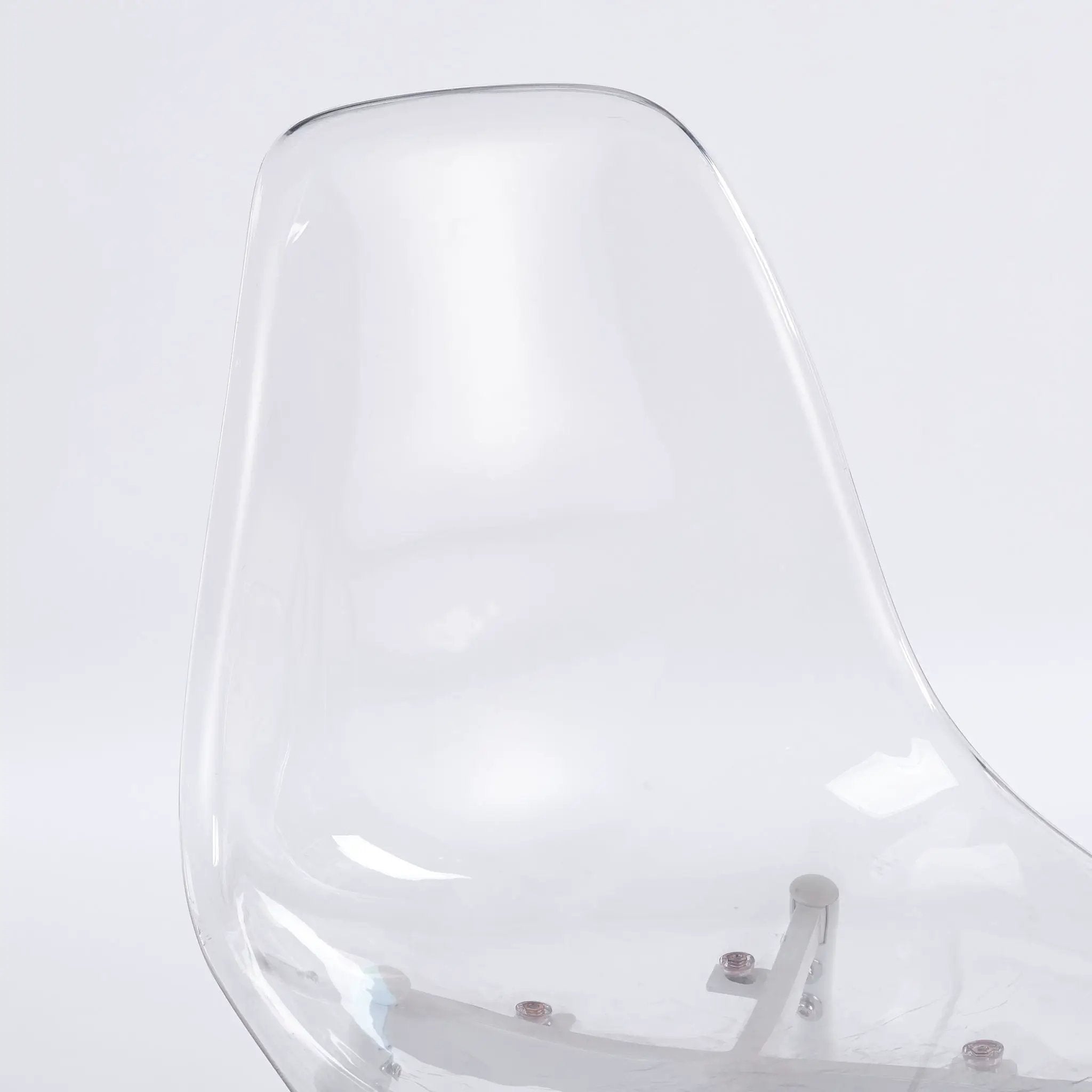 Transparent Dining Chair (Set of 4) - Matte White by Unique Piece Furniture