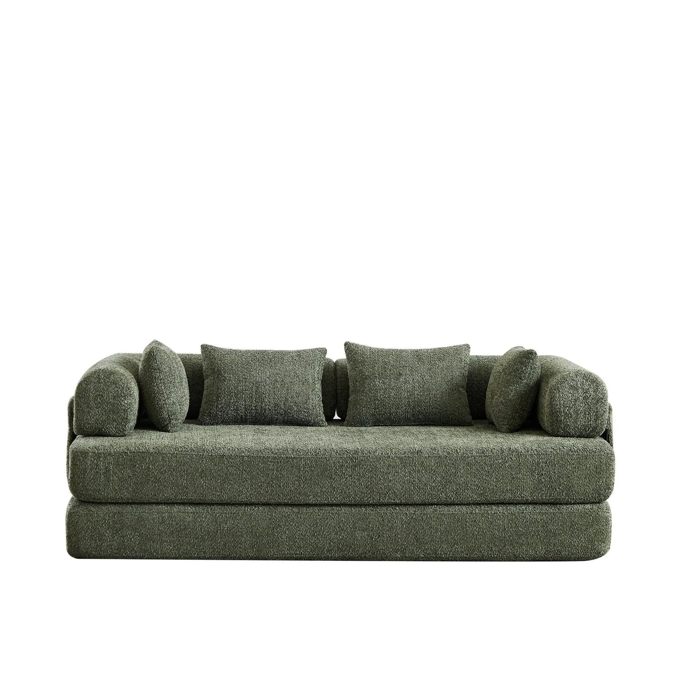 Convertible Sleeper Sofa Bed With Cylindrical Pillow by HouseOfZazla