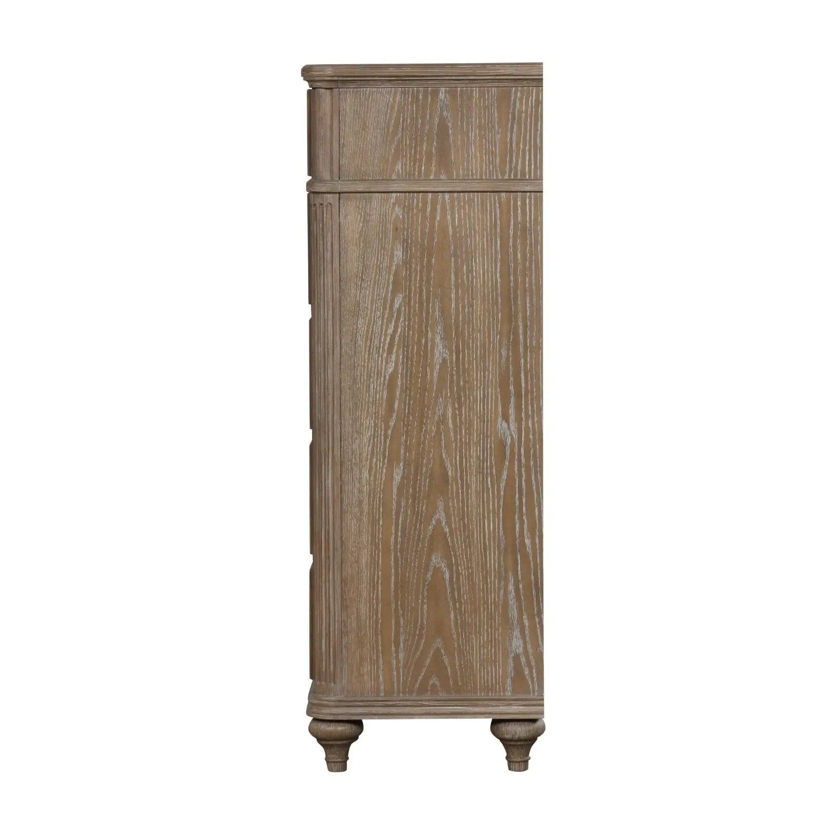 1 Piece Chest, Back Dovetail Drawers, Bedroom Furniture - Oak / Rustic by Unique Piece Furniture