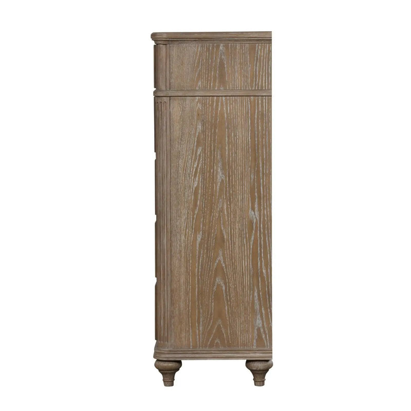 1 Piece Chest, Back Dovetail Drawers, Bedroom Furniture - Oak / Rustic by Unique Piece Furniture