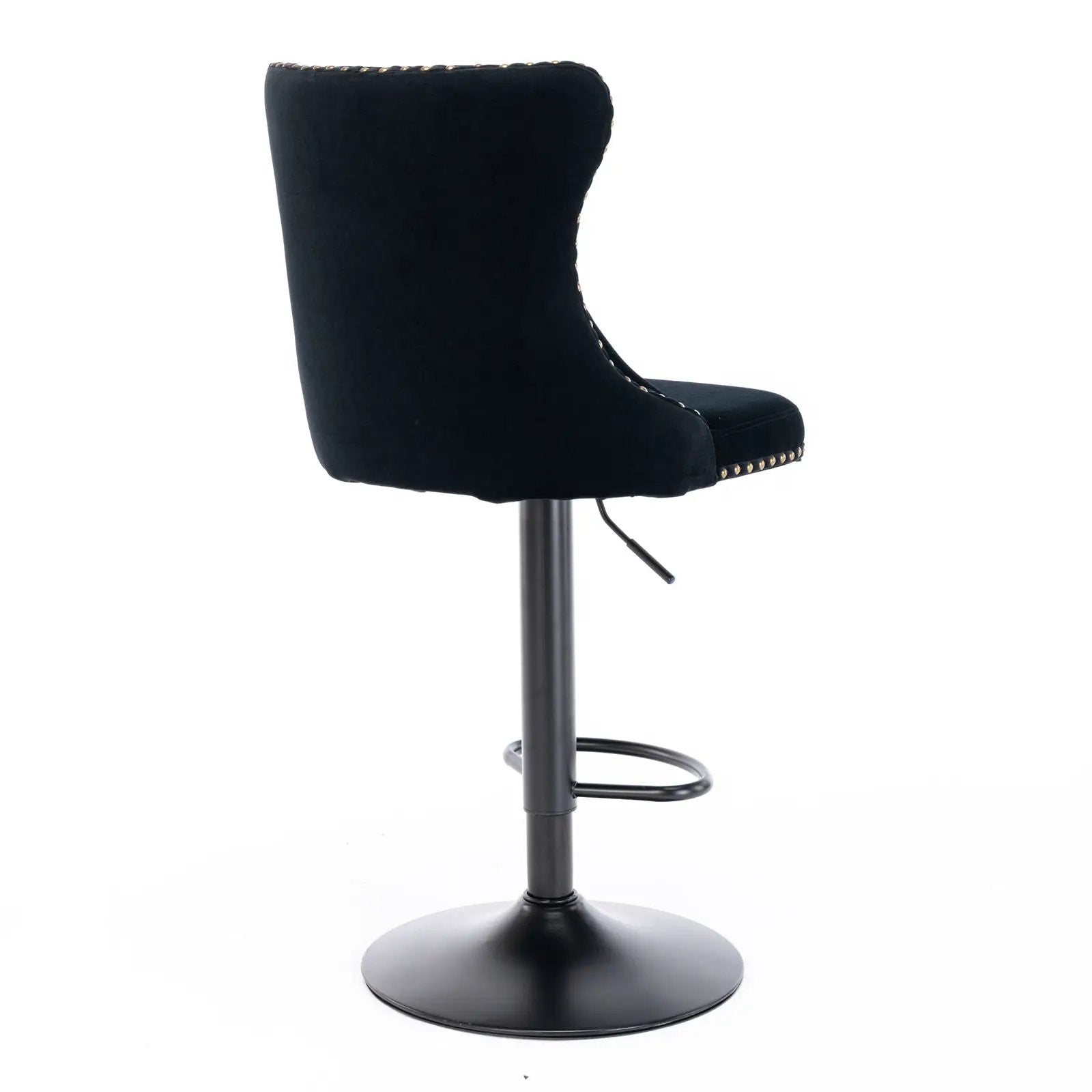 Swivel Barstools Adjusatble Seat Height, Modern Upholstered Bar Stools With Backs Comfortable Tufted For Home Pub And Kitchen Island (Set of 2) by Unique Piece Furniture