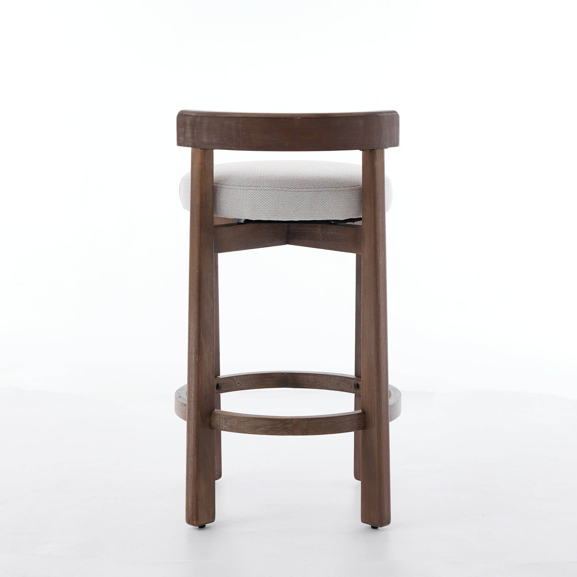 Set of 2 Swivel Counter Stools with Mid-Century Modern Design by HouseOfZazla