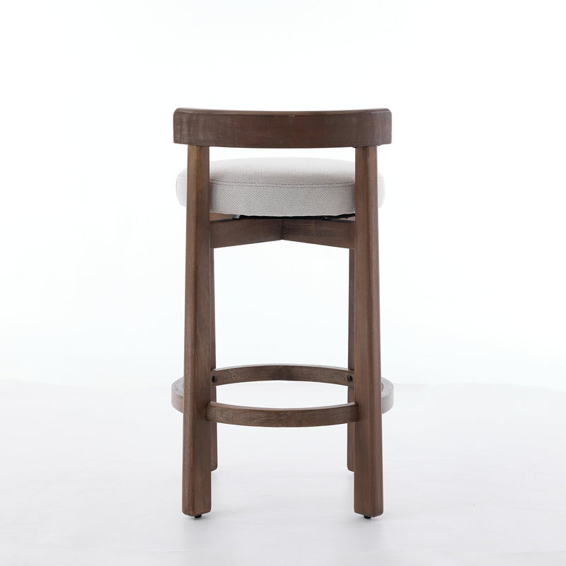 Set of 2 Swivel Counter Stools with Mid-Century Modern Design by HouseOfZazla
