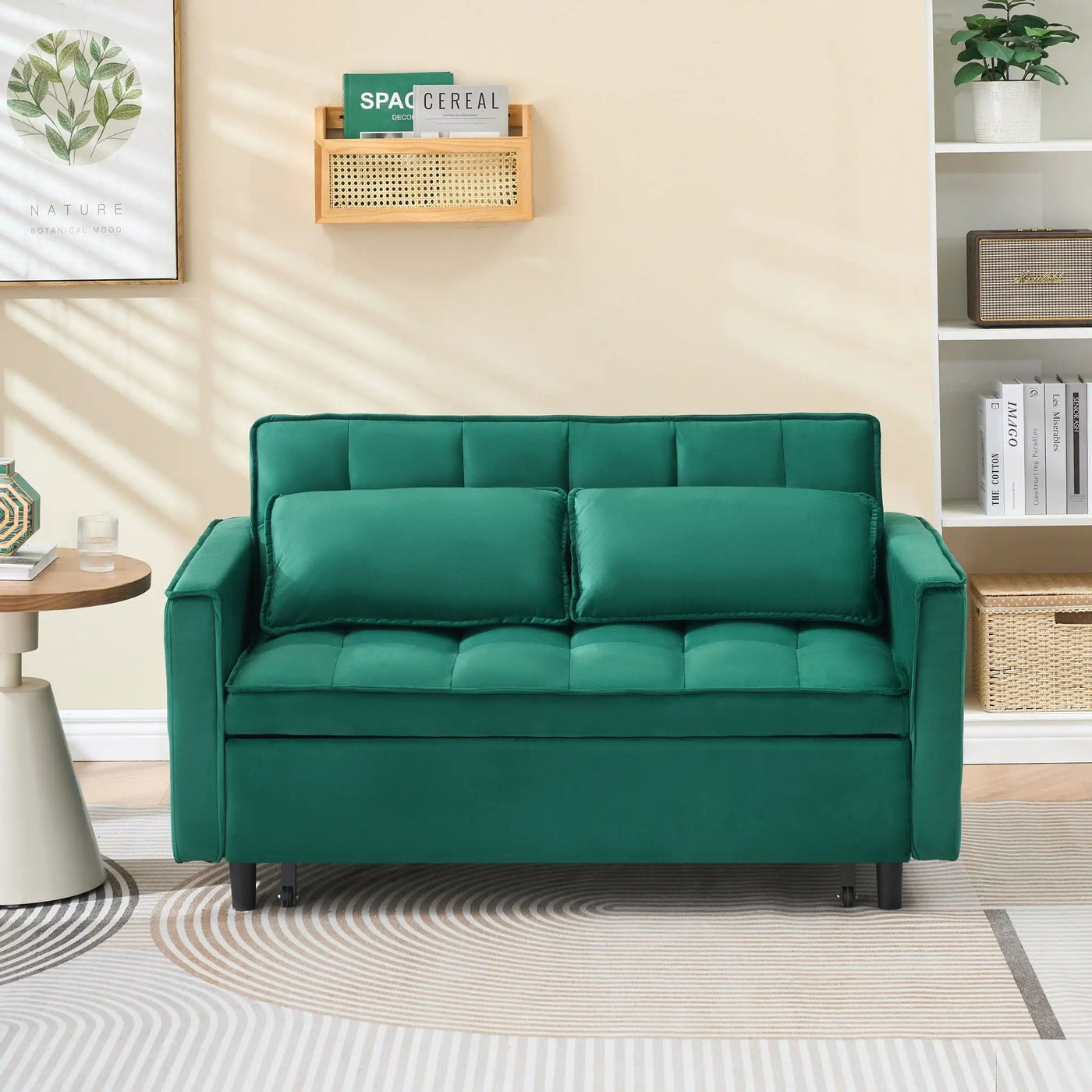 Sofa Bed With Pockets, 3 In 1 Convertible For Living Room by HouseOfZazla