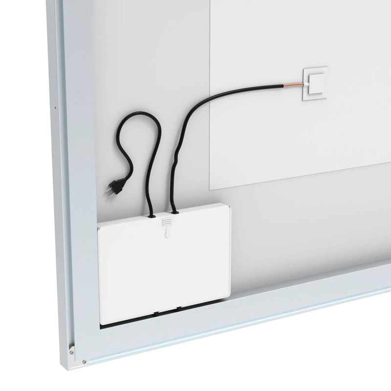 LED Bathroom Vanity Mirror Wall Mounted Adjustable / Warm / Natural Lights Anti-Fog Touch Switch With Memory Modern Smart Large Bathroom Mirrors by HouseOfZazla