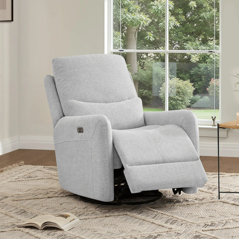 Dublin 30" Swivel Power Recliner Arm Chair Heathered by HouseOfZazla