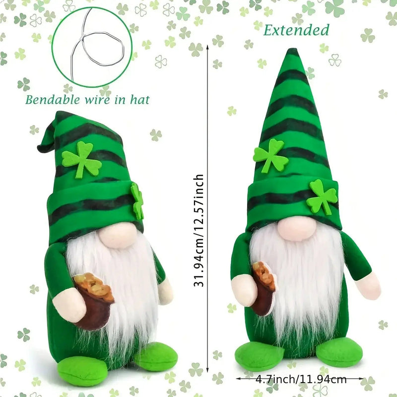 Gnome Decorations - Lucky Green Felt 2pcs by House Of Avana