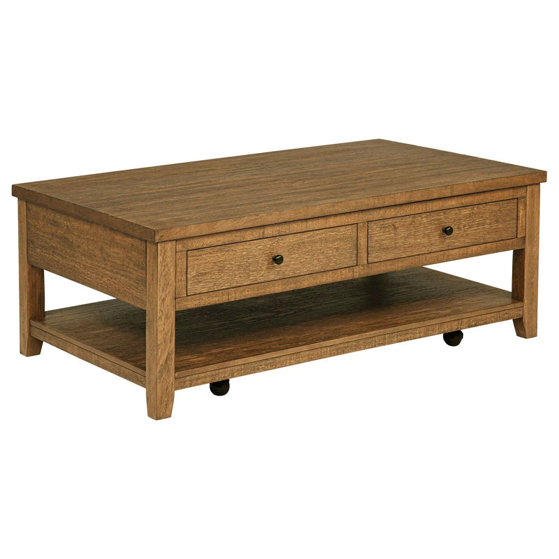 Payne 48-inch Mobile Lift Top Coffee Table Distressed Brown by Unique Piece Furniture