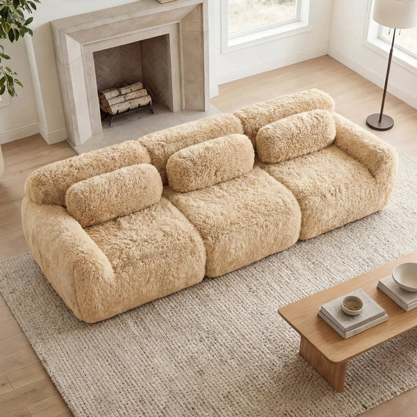114'' Soft And Fluffy Modular Sectional Sofa, photo 2 of 10