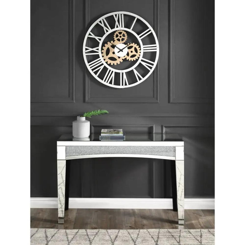 Dominic - Wall Clock - Mirrored by Unique Piece Furniture