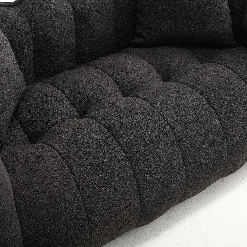 Cozy Beanbag Chair With High Resilience Foam Core For 2 by HouseOfZazla