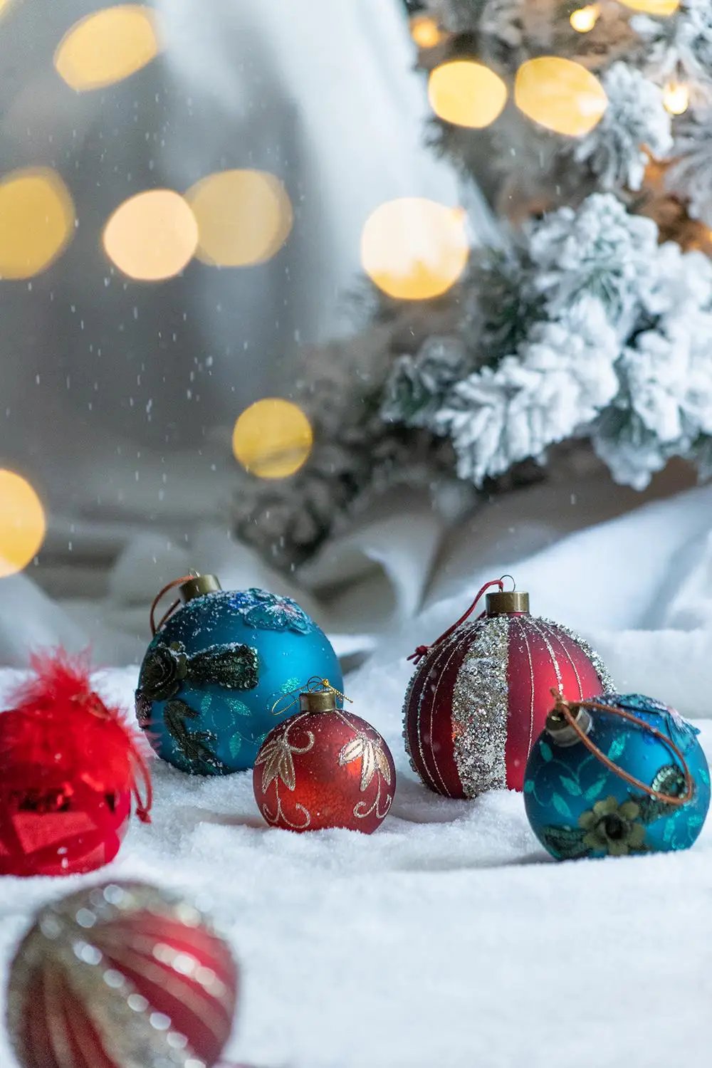 Christmas Ball Ornaments Tree Ornaments For Holiday Party Decorations by HouseOfZazla