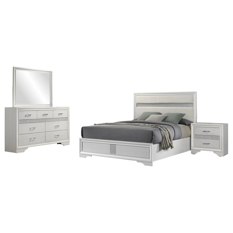 Miranda 4-piece Eastern King Bedroom Set White by Unique Piece Furniture