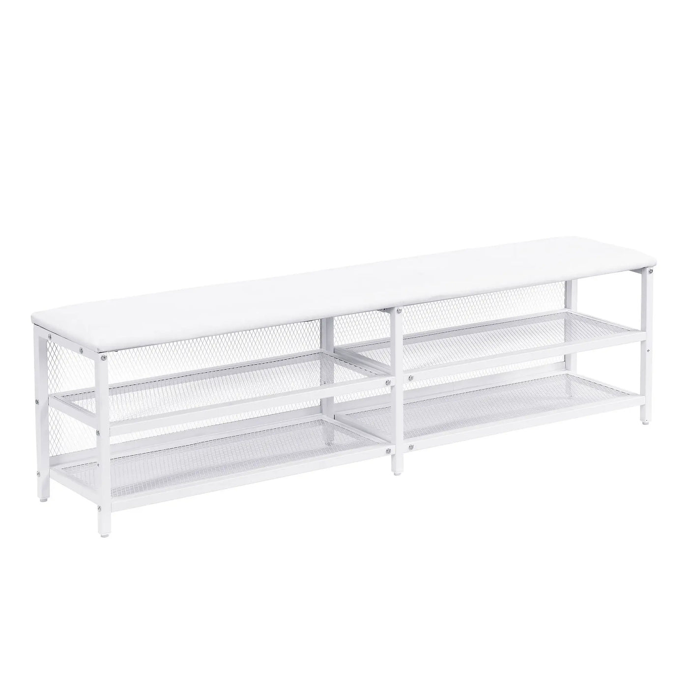 Platform Bed With 2 Tier Storage Shelves, Storage Cabinet by HouseOfZazla