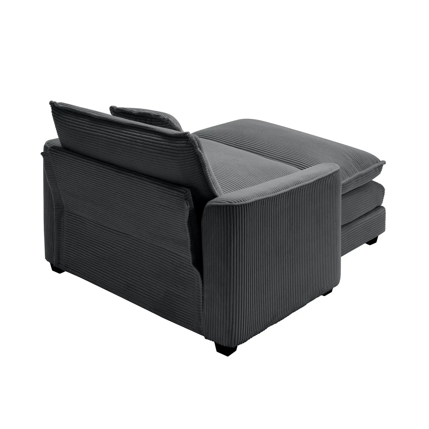Classic Modern Comfortable Single Chair Deep Seat Sofa With Footstool by HouseOfZazla