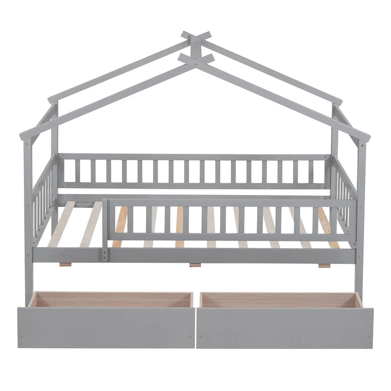 House Bed With 2 Drawers by HouseOfZazla