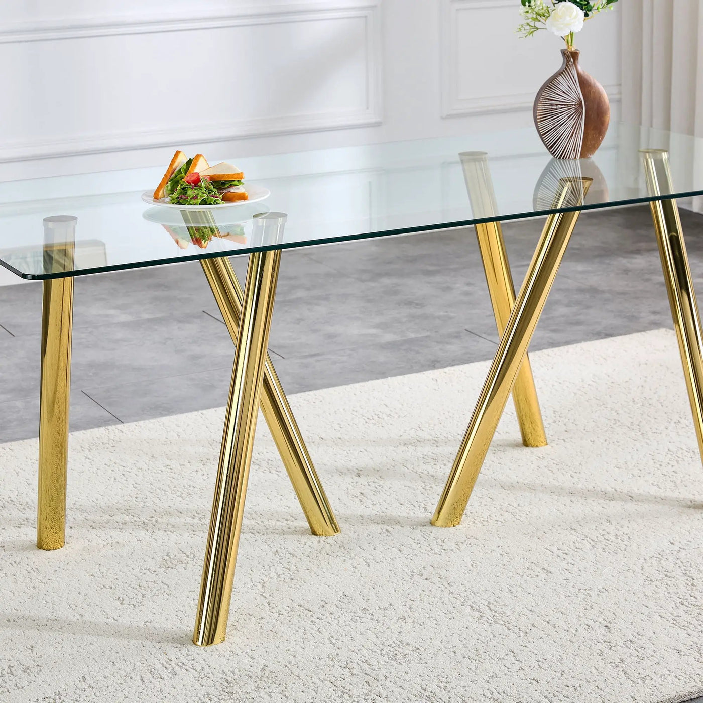 Dining Table With Transparent Surface by HouseOfZazla