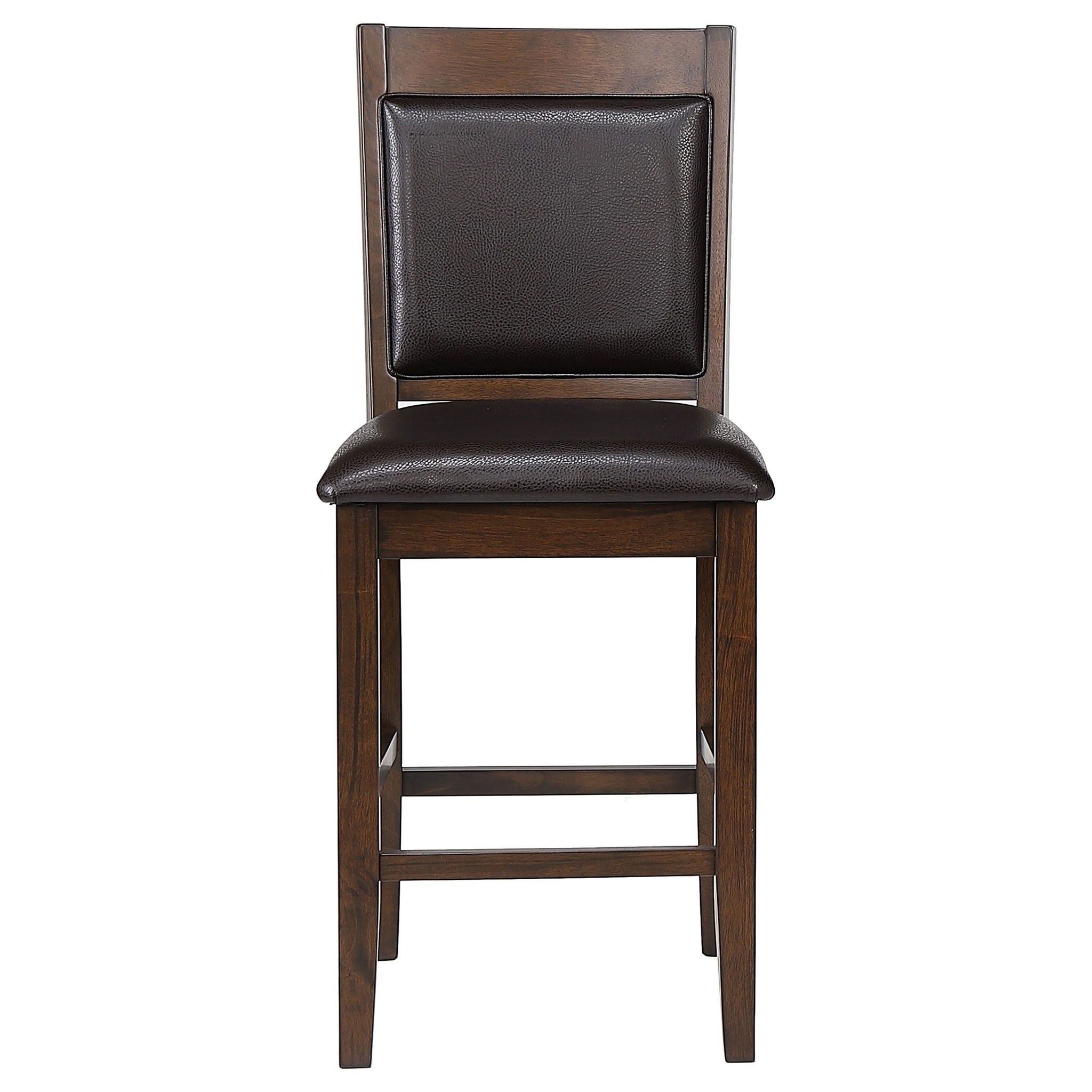 Dewey - Upholstered Counter Chair (Set of 2) - Walnut by HouseOfZazla