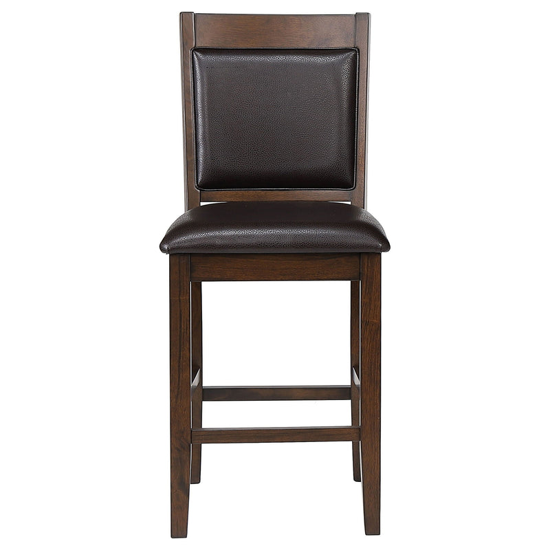 Dewey - Upholstered Counter Chair (Set of 2) - Walnut by HouseOfZazla