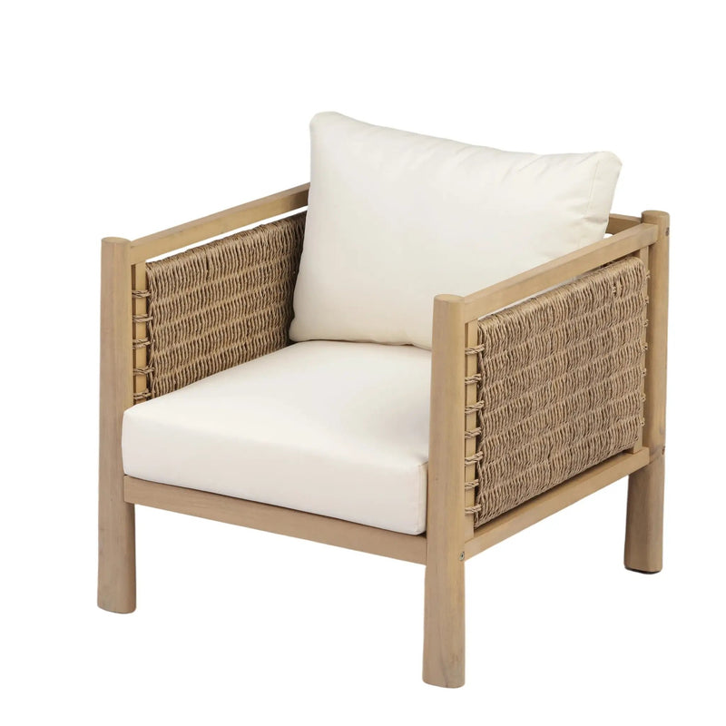 Set of 3 Outdoor Acacia Wood Patio Chairs by HouseOfZazla